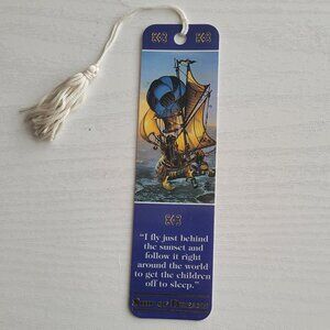 Vintage 90s Dean Morrissey Ship Dreams Flight USA Tassel Bookmark 1994 KBO-11029